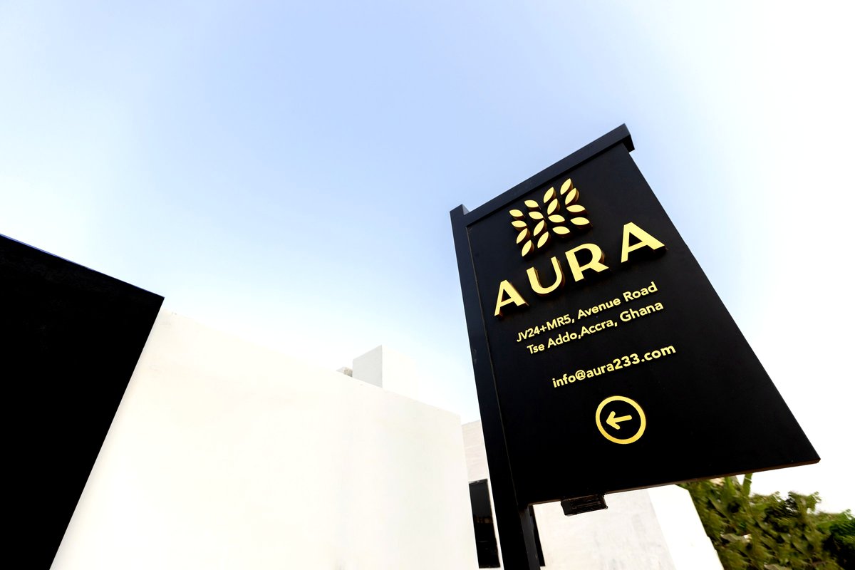 Private event setup at Aura Clubhouse, Accra